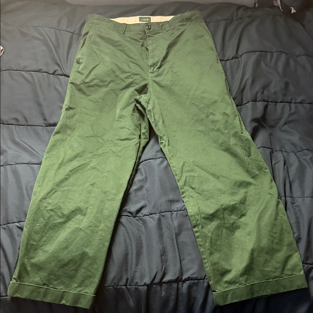 J. Crew Men's Olive Green Chinos